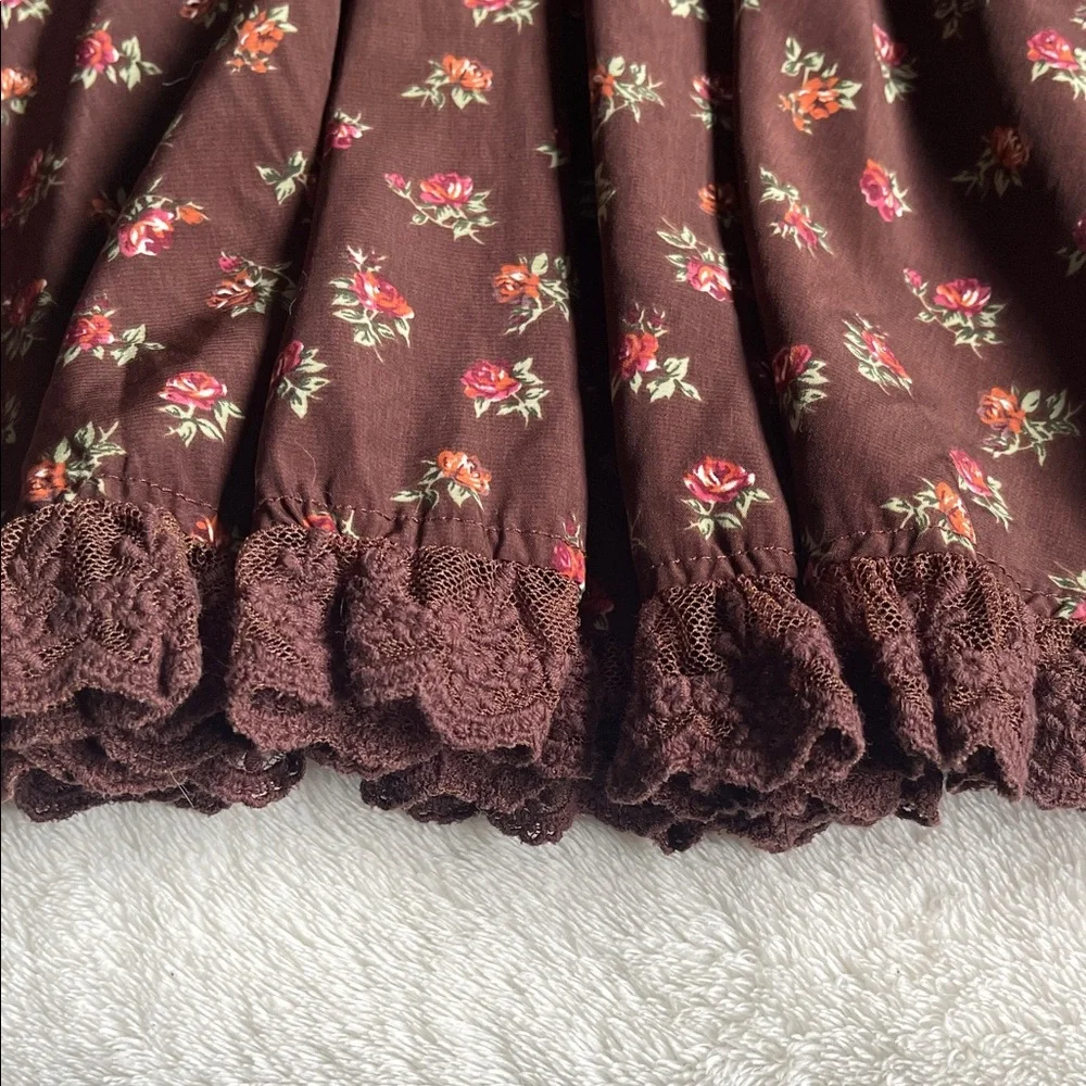 LIZ LISA Brown Floral Mini Dress - Picture 9 of 9